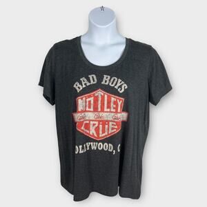 Motley Crue Shield Girls Girls Girls Hollywood CA Bad Boys 3X Womens T-Shirt